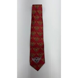 Harley-Davidson Soaring Engine Silk Tie Red Winged Logo Ralph Marlin 2007 Mens